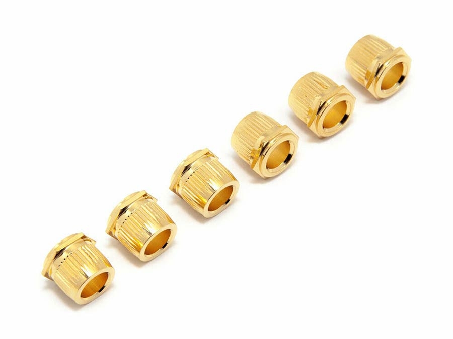 6'er Set Adapterbuchsen 10 Auf 6,5 mm, Gold, Hex