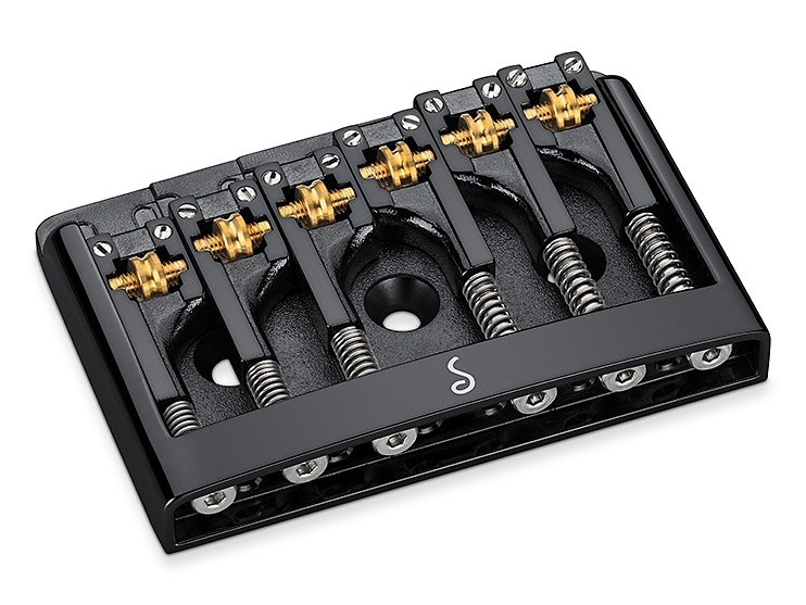 Schaller 3D-6 Gitarren Brücke Schwarz