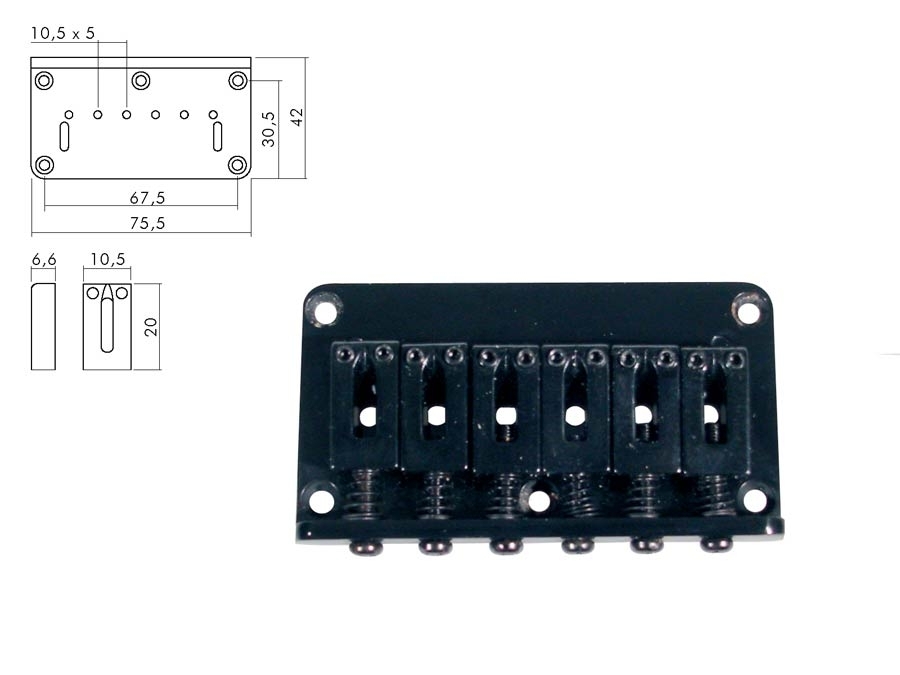 Boston B-1504-B Brücke fest, S-style schwarz Boston B-1504-B Brücke fest, S-style schwarz
