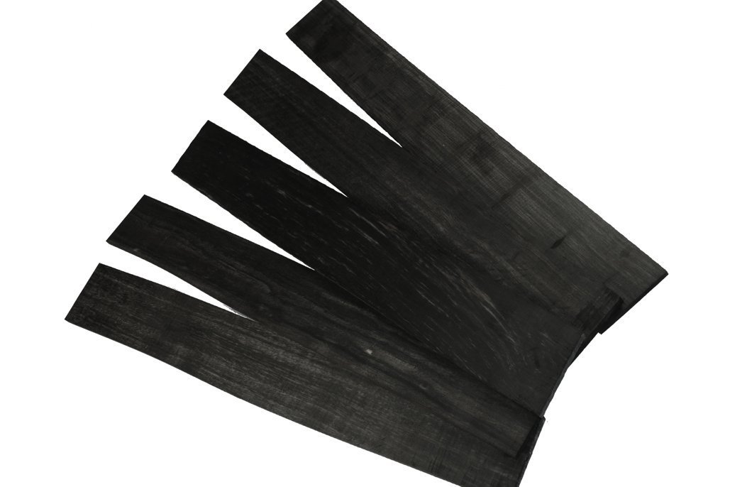 Griffbrett Ebenholz braun gestreift, 4-saiter Bass Griffbrett Ebenholz braun gestreift, 4-saiter Bass