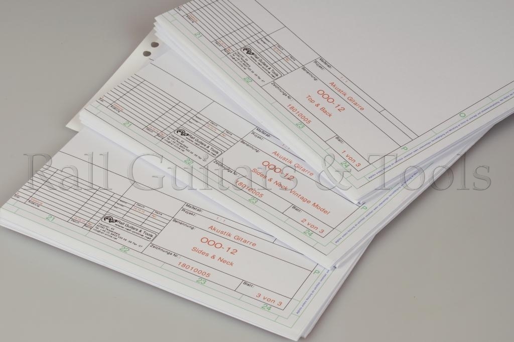 Gitarrenbauplan 000-12 Gitarrenbauplan 000-12