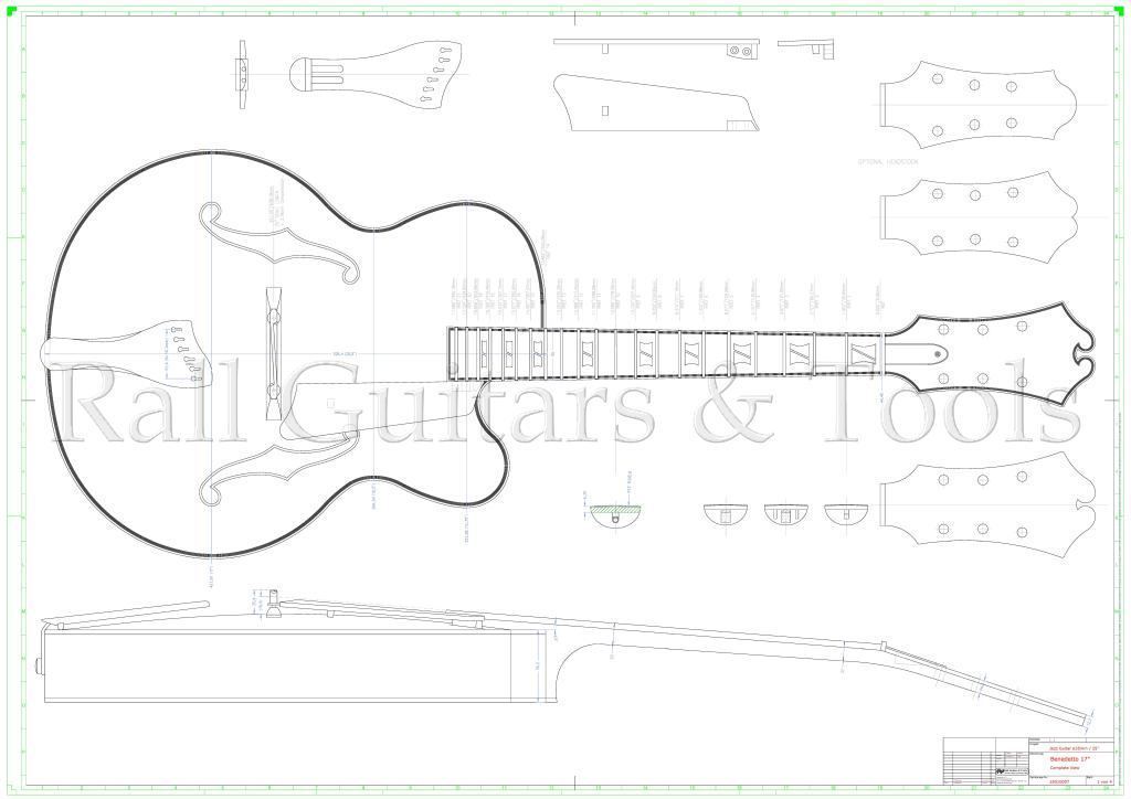 Gitarrenbauplan Jazz Gitarre Ben 17 Gitarrenbauplan Jazz Gitarre Ben 17