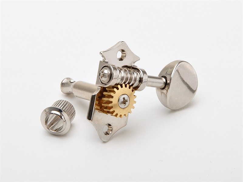 Satz Gitarrenmechaniken Nickel oval, Kluson MVV3N 3L+3R