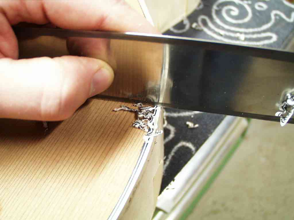 Bearbeitung mit der Ziehklinge