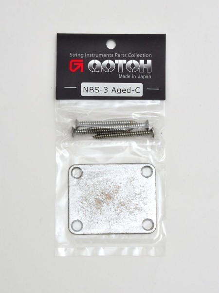 Gotoh NBS-3 Relic Hals Befestigungs Platte Aged Ch