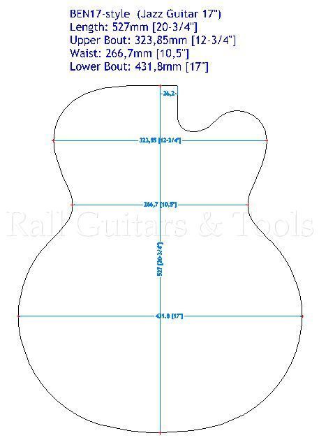 Biegeform 6" - Bausatz Ben 17" Cutaway