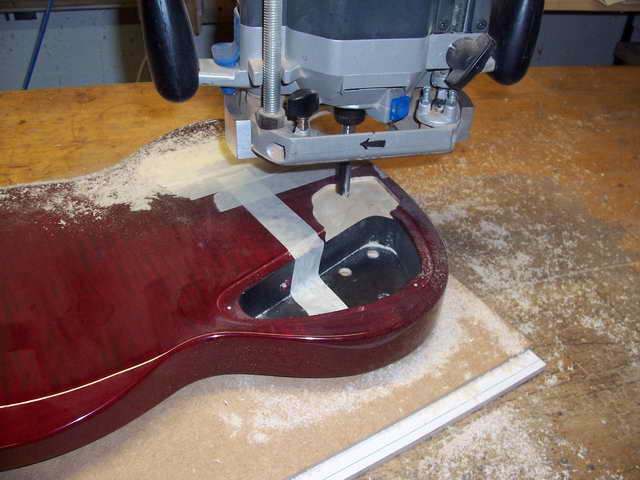 Erste Lage weggefräst