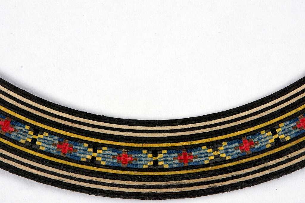 Rosette blau, sws, Innen.Ø 93,5mm, h=1,3 b=13