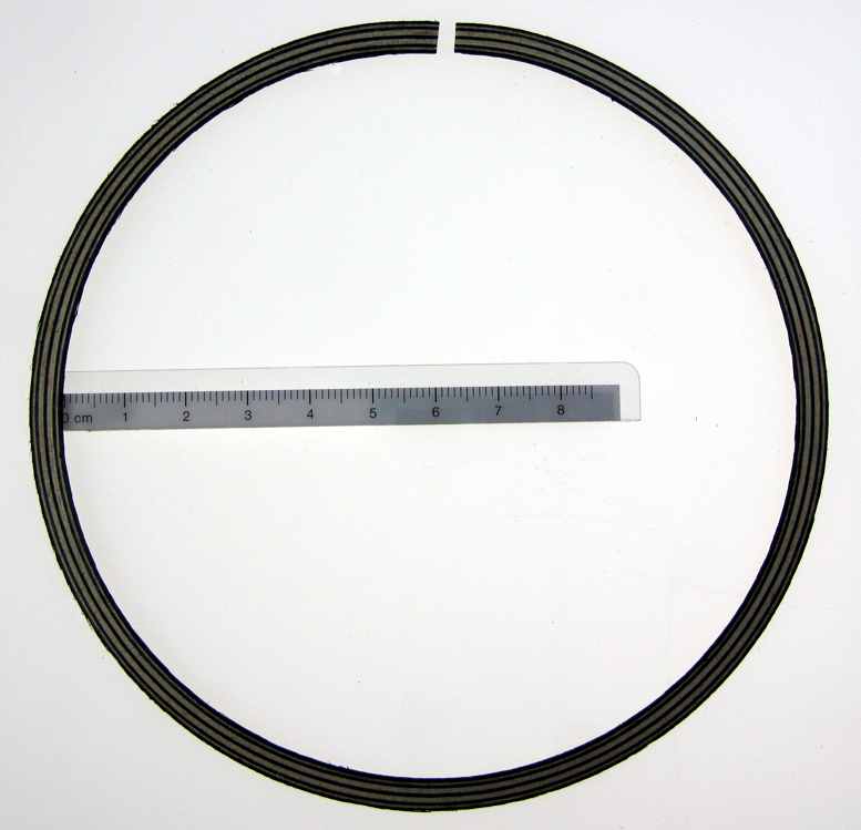 Rosette w/s Kreise, Innen.Ø=118 b=5,5 h=1,3