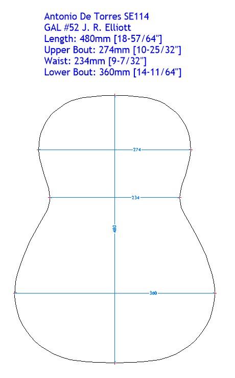 Biegeform 6" - Bausatz CL Torres SE114 (GAL #52)