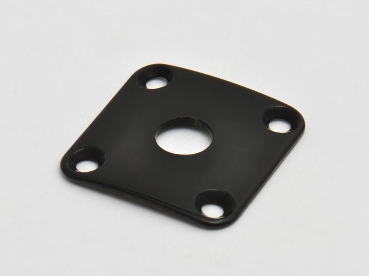 Buchsenblech quatratisch Metall gebogen schwarz