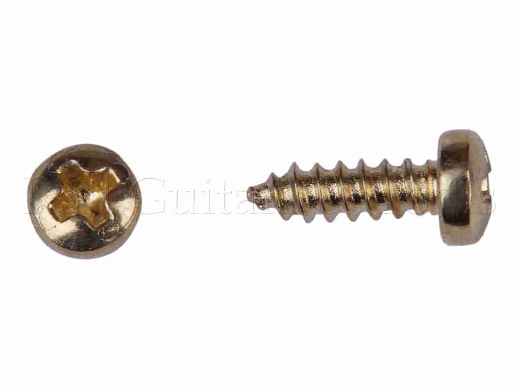 Rundkopf Schraube Kreuz 2,2 x 6,5mm gold 12x Rundkopf Schraube Kreuz 2,2 x 6,5mm gold 12x