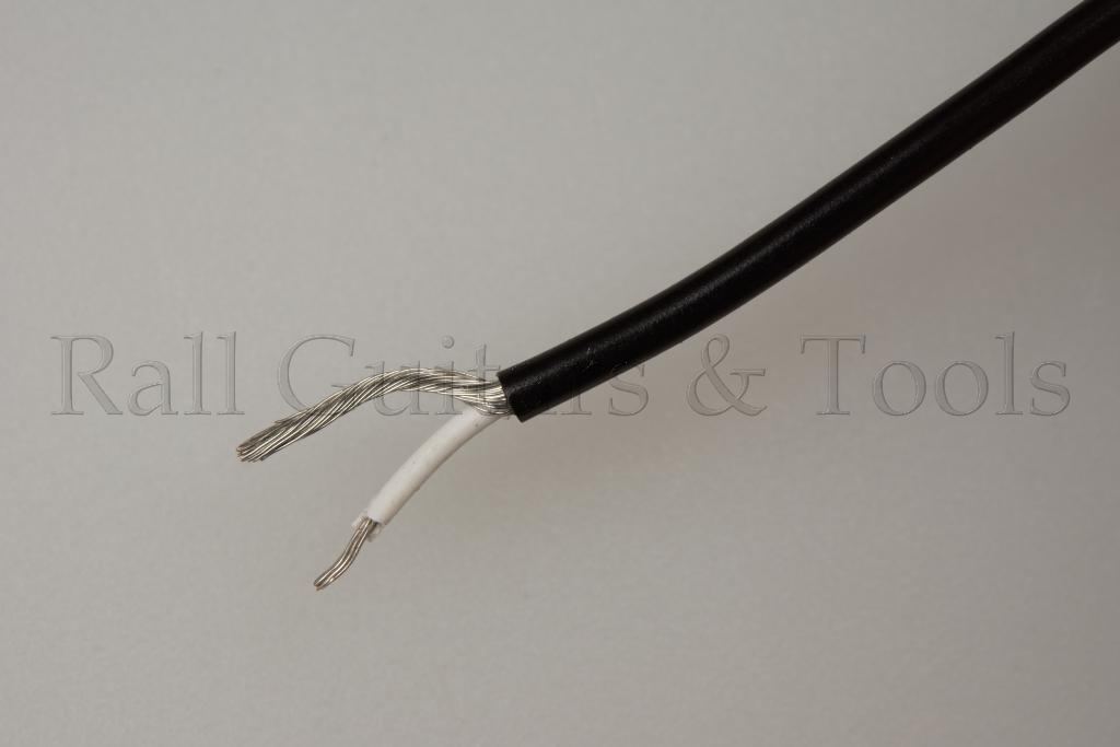 Pickup Kabel 1-adrig abgeschirmt schwarz 1m Pickup Kabel 1-adrig abgeschirmt schwarz 1m