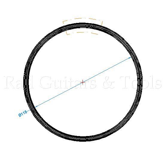 Rosette w/s Kreise, Innen.Ø=118 b=5,5 h=1,3 Rosette w/s Kreise, Innen.Ø=118 b=5,5 h=1,3