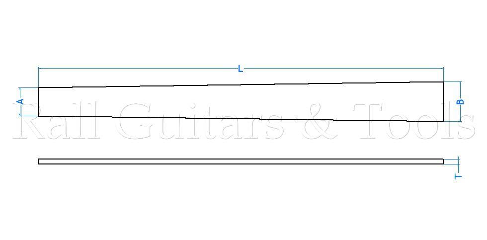 Griffbrett Ebenholz überwiegend schwarz, gehobelt Griffbrett Ebenholz überwiegend schwarz, gehobelt