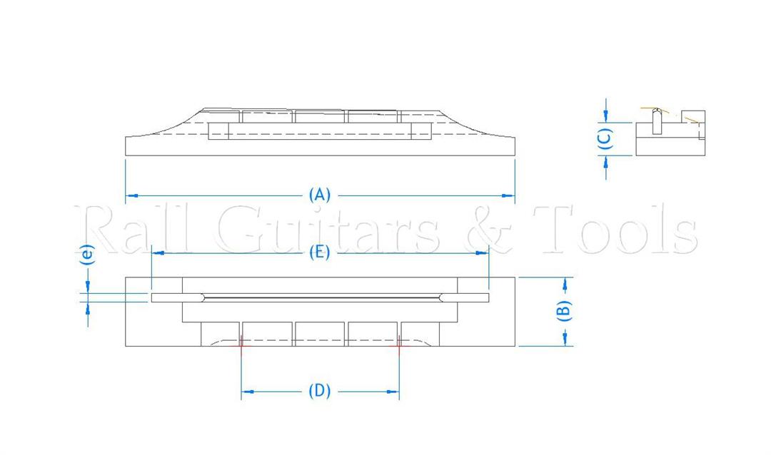 Ukulele Steg Palisander Ukulele Steg Palisander
