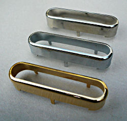 Singlecoil Kappe, Offen, Neusilber, Gold