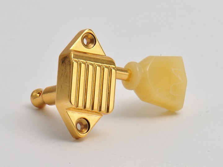 Kluson MWT3PG Wafflebacks "Pearloid Tulip" Gold