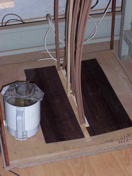 Aufleimen der inneren Nahtversteifung