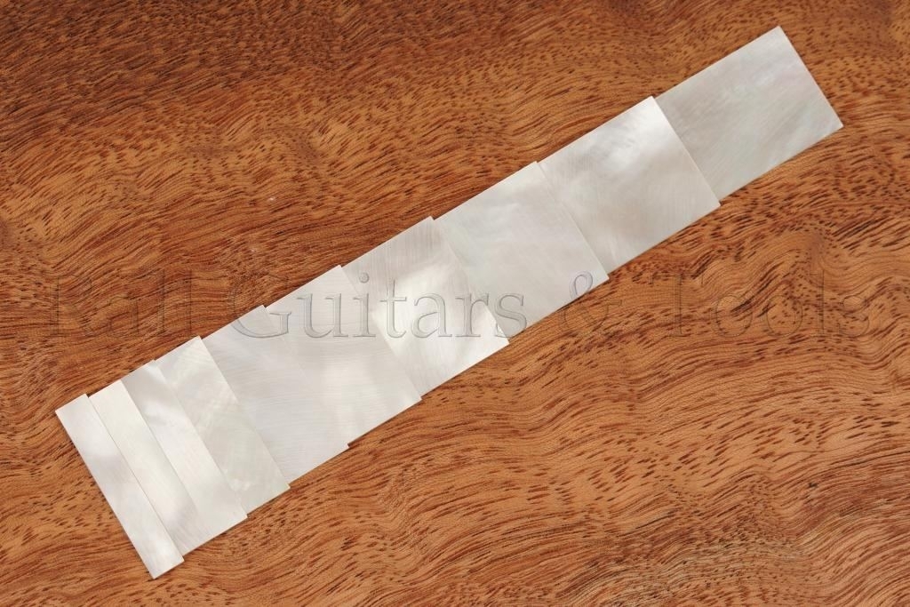 10er Satz Block Inlays echtes Perlmutt (LP) 10er Satz Block Inlays echtes Perlmutt (LP)