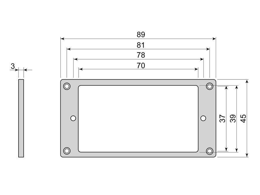 HB Rahmen für flache Decke, niedrig 3, creme HB Rahmen für flache Decke, niedrig 3, creme