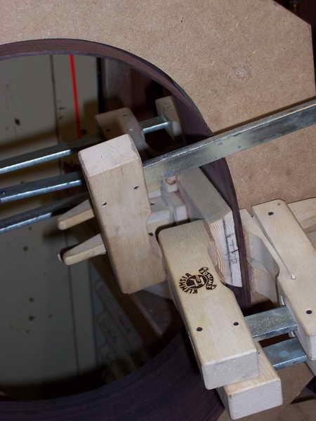 Leimen des Endblocks