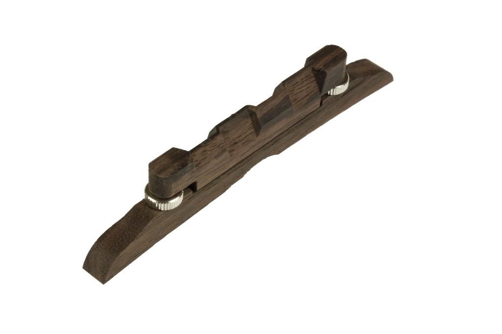 Steg für Mandoline Palisander chrom - geschliffen Steg für Mandoline Palisander chrom - geschliffen