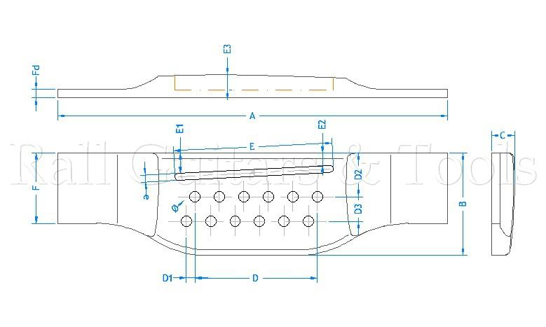 M-Style Gitarrenbrücke Ahorn - 12-saitig modern M-Style Gitarrenbrücke Ahorn - 12-saitig modern
