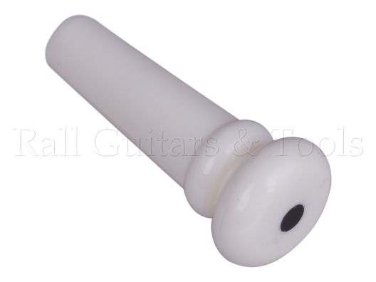 Endpin Weiß (Auge Schwarz) - 1 Stück