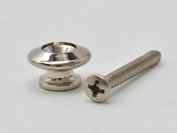 Gurtknopf "Plus" 15 x 9 Nickel