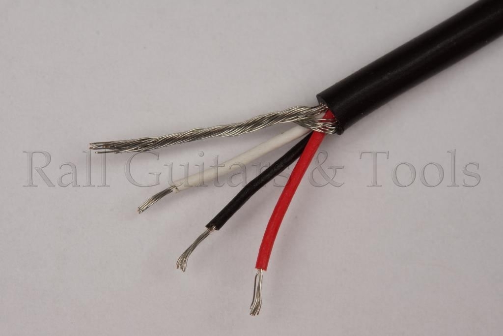 Pickup Kabel 3-adrig schwarz 1m Pickup Kabel 3-adrig schwarz 1m