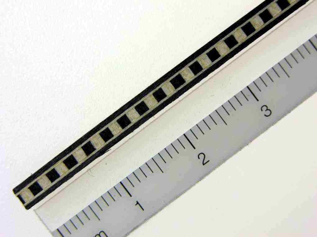 Randeinlage Rechtecke s/w, h=2,5 / b=3mm/ l=800