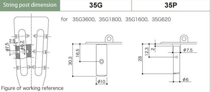 Gotoh 35G-620-2M Klassik Mechanik 3L3R gold Gotoh 35G-620-2M Klassik Mechanik 3L3R gold