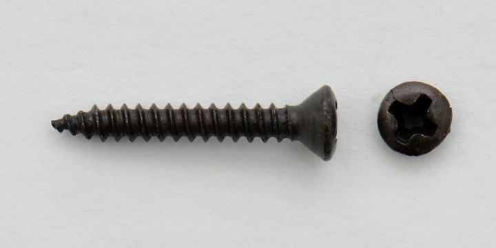 Humbucker Rahmenschrauben 2,2 x 16mm, Schwarz 4x Humbucker Rahmenschrauben 2,2 x 16mm, Schwarz 4x