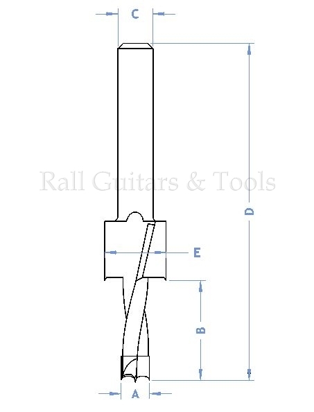 HM Stufenbohrer mit Zentrierspitze 7 / 8,6mm