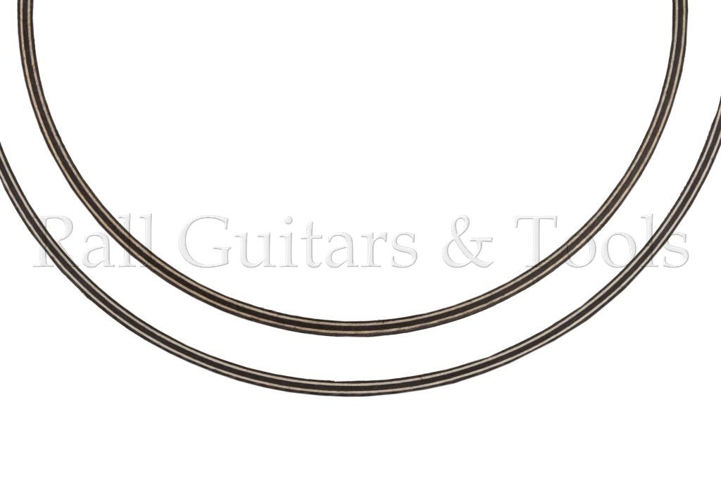 Doppel-Rosette 2x s/w/s Kreise; Ø107 /132 x 2,5