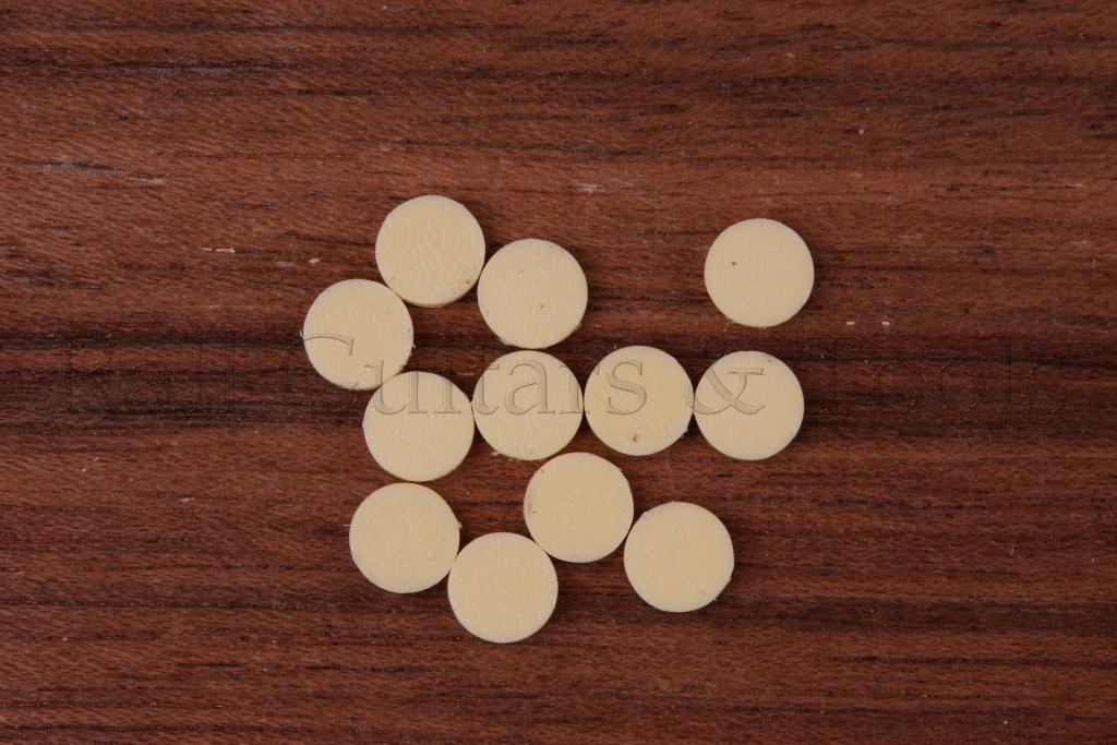 ABS Dots 6,3mm - Creme - Satz 12 Stück ABS Dots 6,3mm - Creme - Satz 12 Stück