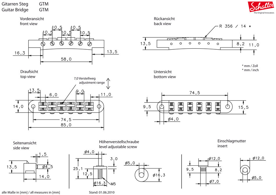 Schaller GTM Steg Ruthenium Revers Schaller GTM Steg Ruthenium Revers