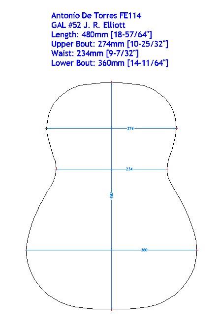 Gitarrenbau Form - Torres #SE114 (GAL #52) Gitarrenbau Form - Torres #SE114 (GAL #52)