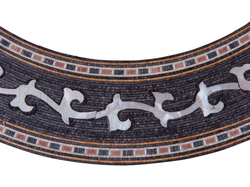 Rosette Perlmutt Ranke / Holz 92,5 x 20mm