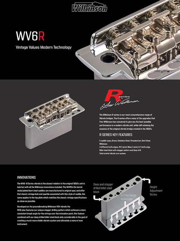 Wilkinson WV6S C Tremolo Stahl Block chrom Wilkinson WV6S C Tremolo Stahl Block chrom