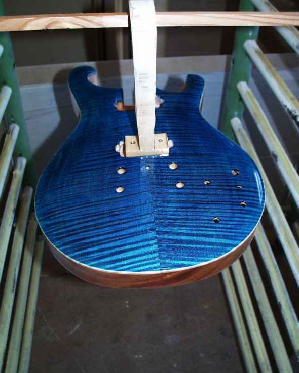 Lackierung mit Klarlack