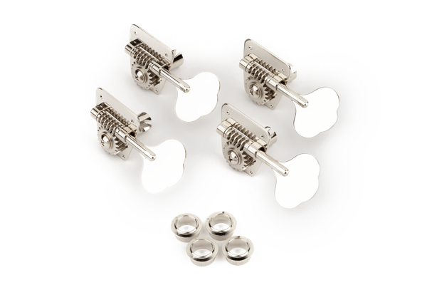 Fender® Bassmechanik, 70' Vintage, Nickel (4) Fender® Bassmechanik, 70' Vintage, Nickel (4)