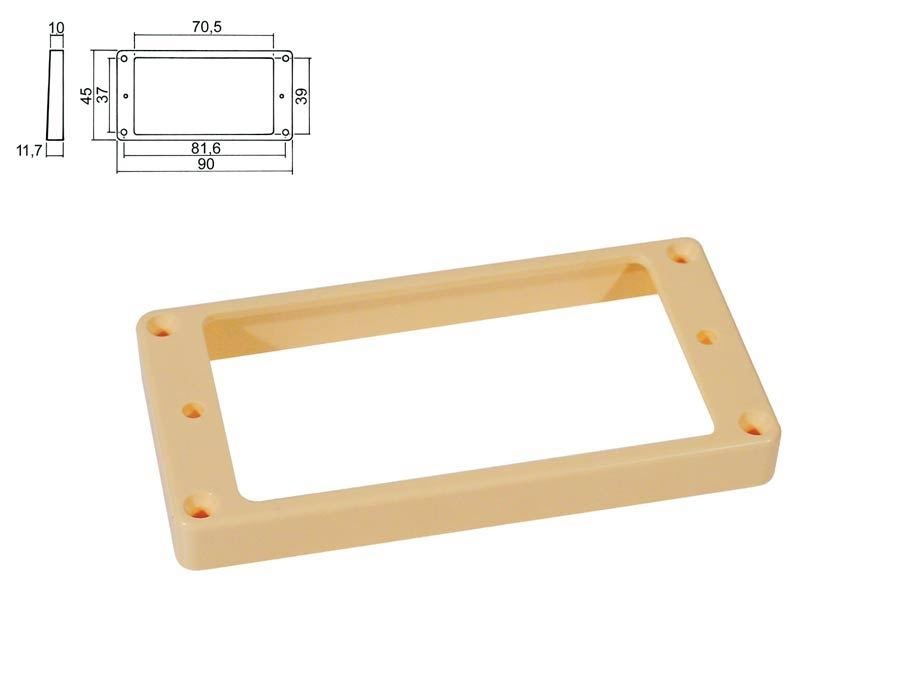 HB Rahmen für flache Decke, hoch, creme HB Rahmen für flache Decke, hoch, creme