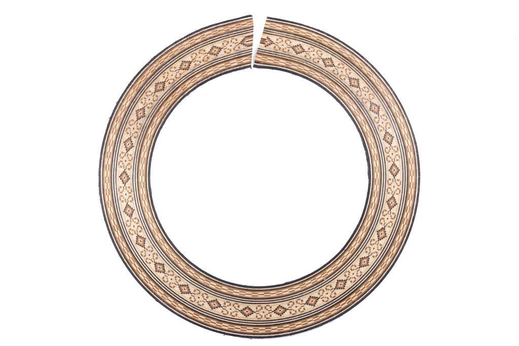 Rosette braune Raute, breit Ø 92mm h=1,3 b=21,5 Rosette braune Raute, breit Ø 92mm h=1,3 b=21,5