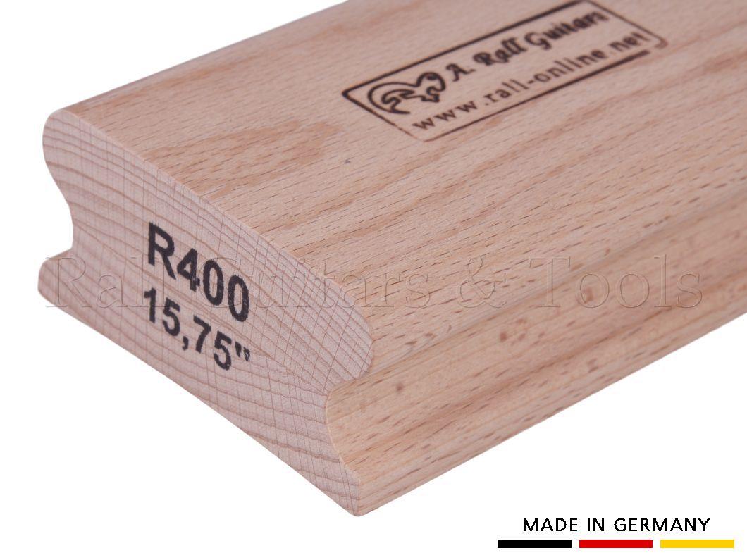 R=15,75" / 400mm Schleifklotz aus Hartholz 250mm R=15,75" / 400mm Schleifklotz aus Hartholz 250mm