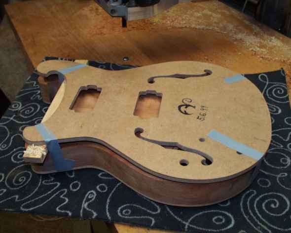 Befestigen der Schablone