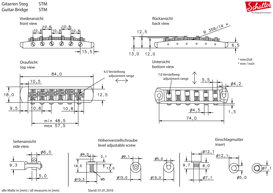 Schaller STM Steg Schwarz Revers