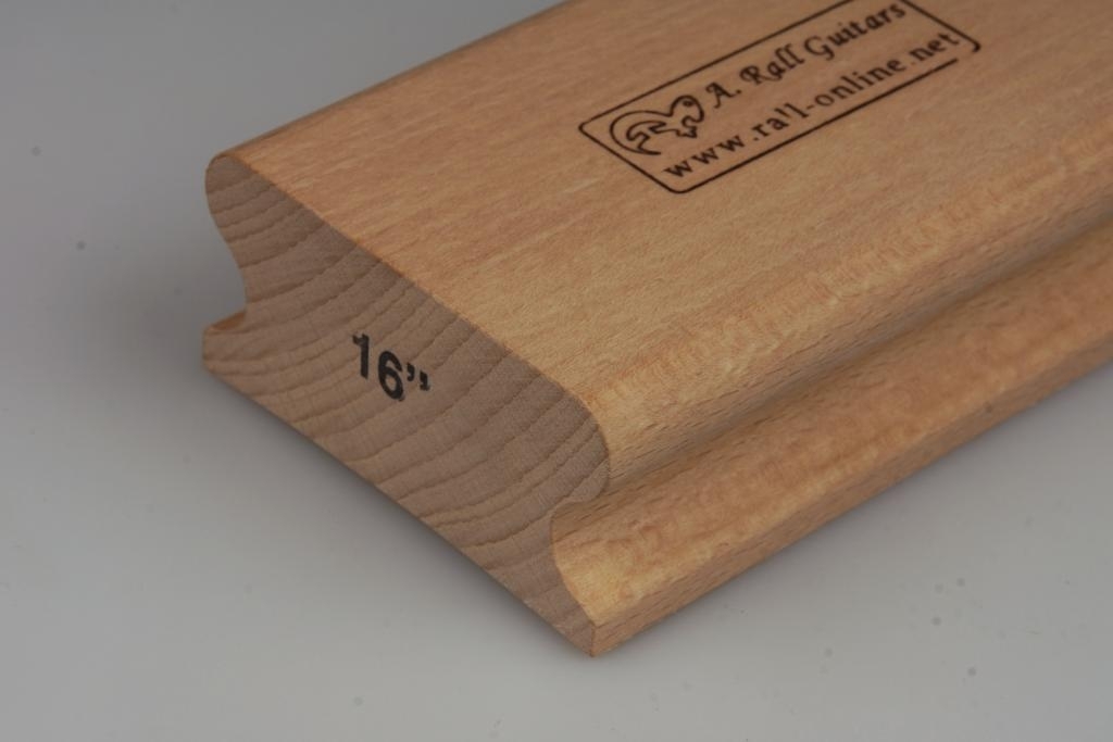 R=16" Schleifklotz aus Hartholz; 250mm R=16" Schleifklotz aus Hartholz; 250mm