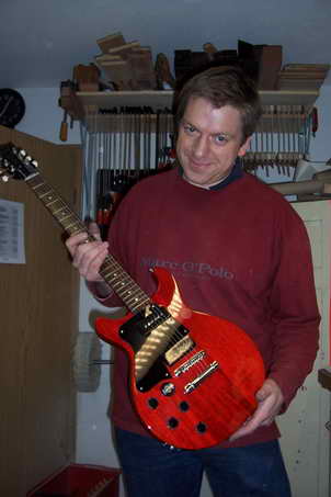 Lackierung Faded Cherry (Gibson LP Lefthand)